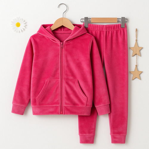 Conjunto Inverno Infantil - Plush Tam 2 Ao 14 Rosa