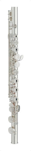 Flauta con forma de cruz para estudiantes Yamaha Yfl-222, color plateado
