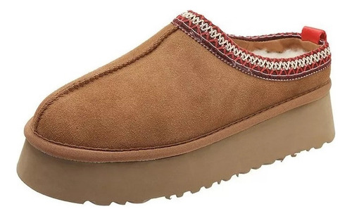 Zapatillas De Mujer Plataforma Mini Botas Botín Corto