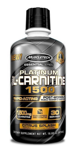 Muscletech Platinum Carnitina 1500 Mg 30 Servicios