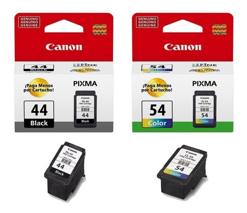 Cartuchos Originales Canon E481. (color 54)  (negro 44)