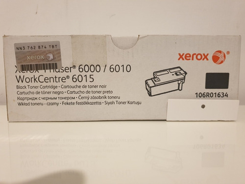 Toner Xerox 106r01634 Phaser 6000 6010 Wc Original Negro