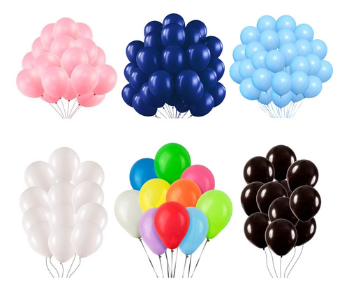100 Balão Bexiga N9 Liso Festa Comemoração