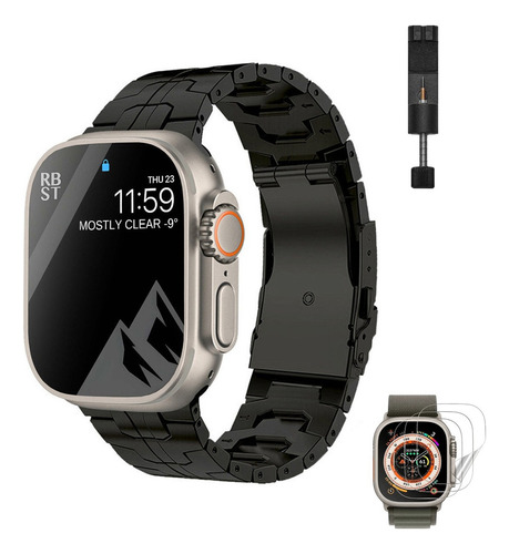 Correa De Acero Para Apple Watch Iwatch Ultra 9 8 7 6 5 4 Se