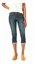 Comprar Signature By Levi Strauss & Co. Capris De Talle Medio Para
