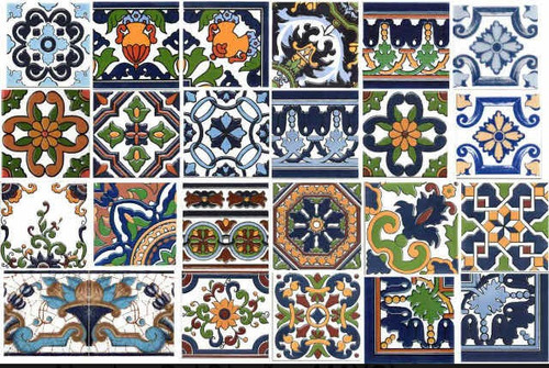 Azulejos 10x10 Decorados Con Relieve Estilo Español