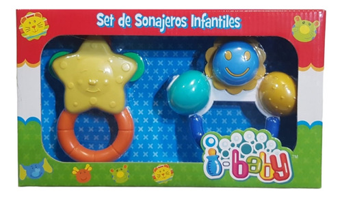 Set De Sonajero Infantiles I-baby C/u Casa Valente