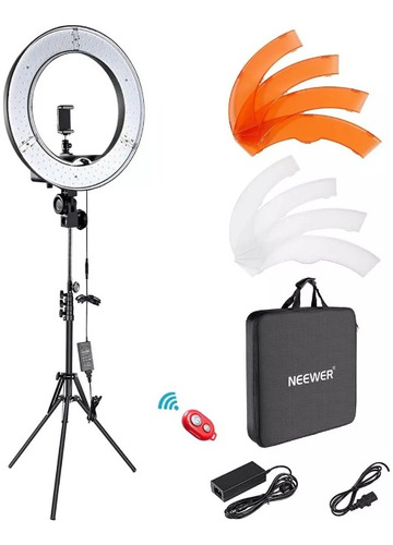 Neewer 48cm Luz De Anillo Led Regulable, Exterior 55w 5500k