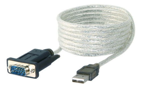 Cable Usb A Serial 9 Pin (rs-232 Db9) Sabrent Sbt-usc6k 2mt Color Transparente