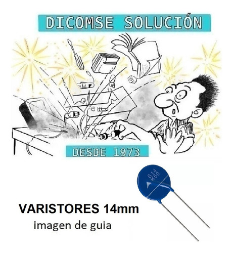Varistor 14 Mm   Valores Consult Varistores X 25 Unidades