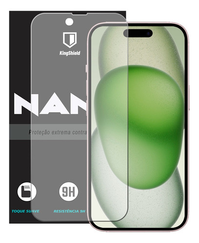 Película iPhone 15 (6.1) Kingshield Nano Vidro - Clear