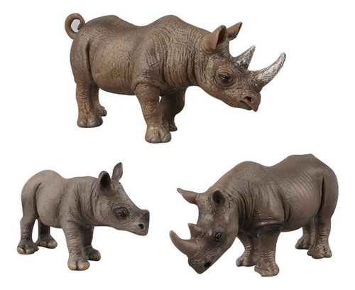 Blapnk 3 Piezas Modelo Rinoceronte Selva Africana, Figura