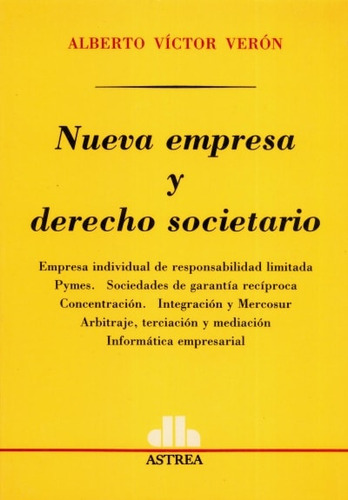 Libro Nueva Empresa Y Derecho Societario