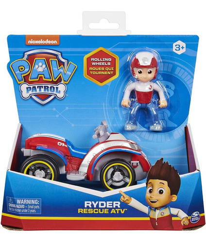 Paw Patrol Vehículo C/ Personaje Ryder