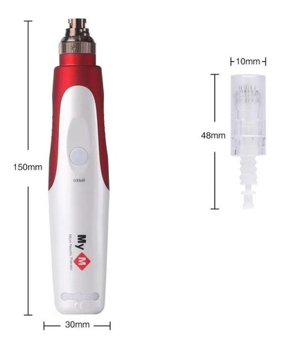 Imagen 4 de 4 de Equipo Dermapen Mym Tratamiento Belleza Facial +10 Cartuchos