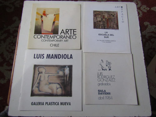 5 Catalogos De Pintura Chilena Moderna