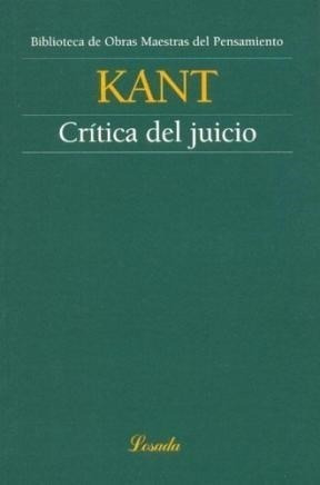 Libro Critica Del Juicio De Immanuel Kant