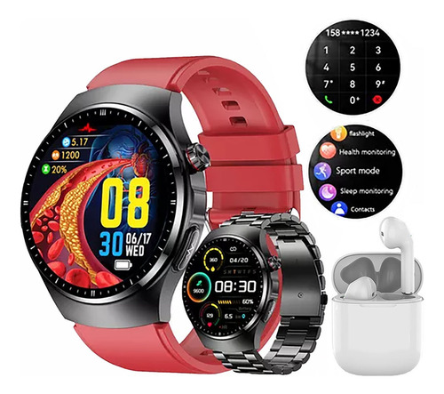 Reloj Inteligente Para Hombre Para Huawei Ios / Ecg /bg/bt