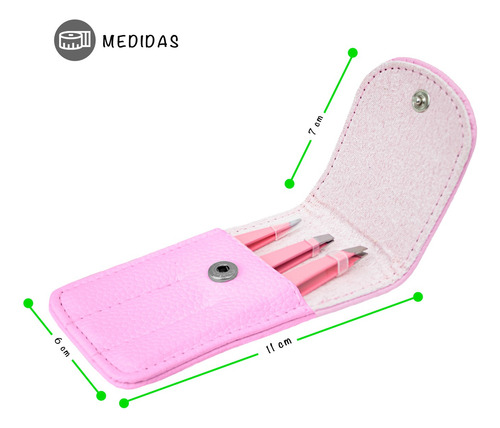 Pinzas Profesionales Para Cejas Con Estuche Almacenamiento