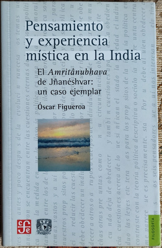 Pensamiento Y Experiencia Mística En India. Oscar Figueroa.