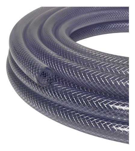 Mangueira Cristal Transada Pvc Hidro Ar Pt250 5/16 8mm 5mt Cor Transparente