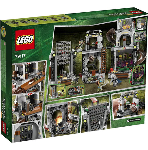 Lego Tartarugas Ninja Turtle Lair Invasion 79117 888 Peças