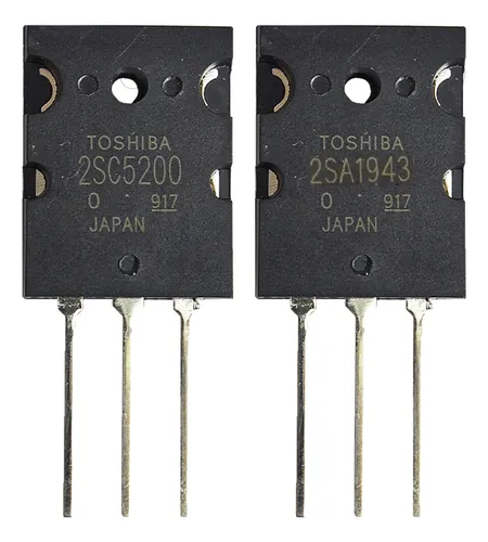 Transistor Npn/Pnp Par 2sc5200 2sa1943 a -3P, 230 V, 15 A | MercadoLibre