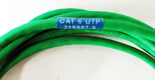 25 Patch Cord Cat6 Utp Verde E Preto Amp 1,5 Metros (Usado)