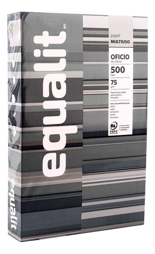 Resma De Papel Oficio Equalit 500 Hojas 75 Gr