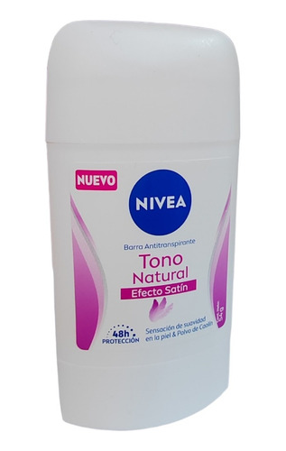 Nivea Desodorante En Barra Tono Natural Efecto Satin