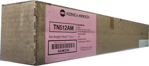 Toner Original Konica Minolta Magenta Tn512c C454/554 K332