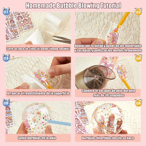 Nano Tape Kit De Burbujas,diy Cintas Nano Para Niños