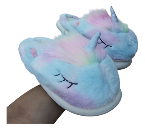 Pantuflas De Unicornio Kawai Importadas