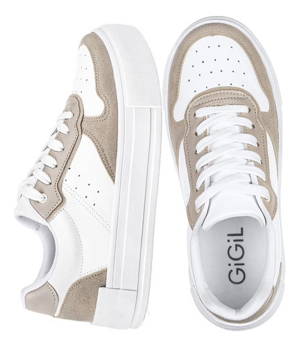 Tenis Casual Feminino Design Retrocore Original Moda Gigil