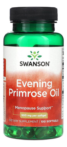 Evening Primerose Oil 100 Softgels Swanson Sabor Sin Sabor