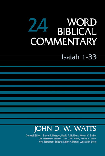 Libro: Isaiah 1-33, Volume 24: Revised Edition (24) (word