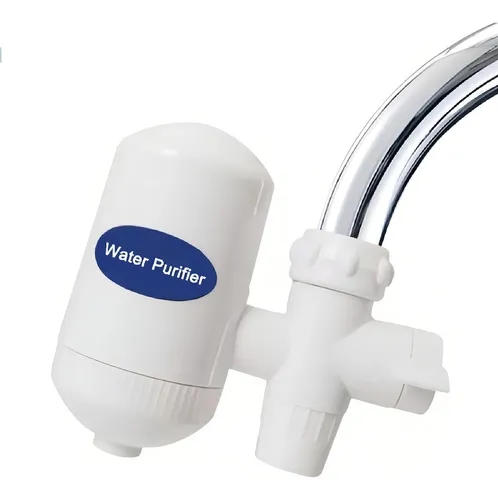 Filtro Purificador De Agua Potable Ceramica Para Llave Grifo Color Blanco