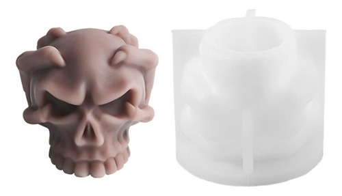 Molde De Silicona Con Forma De Calavera Molde De Silicona