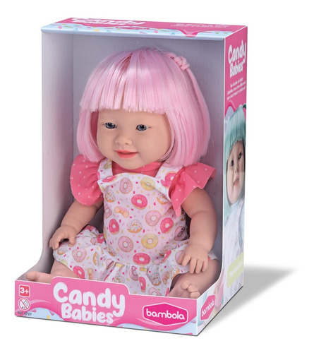 Boneca Vinil Candy Babies Donuts Bambola Brinquedos