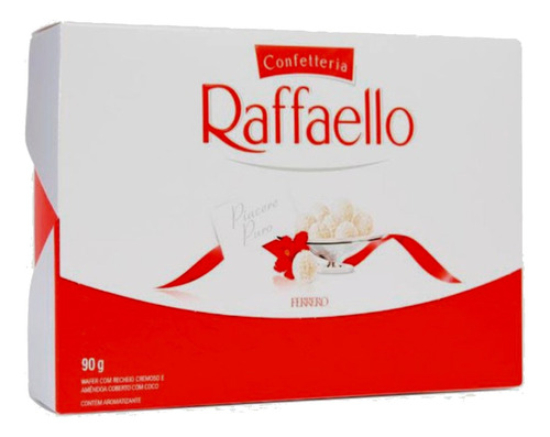 Bombom Raffaello Ferrero 90g Unidade Caixa Coco Ferrero 