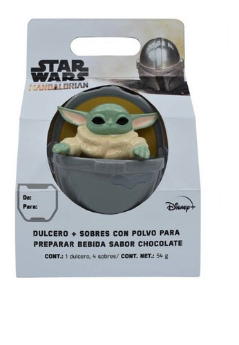 Dulcero Star Wars Baby Yoda Con Polvo Para Preparar Chocolat