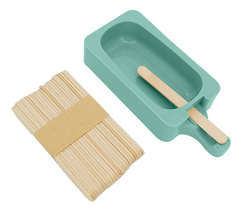 Forma De Silicone Sorvete Palito Verde 14,6x2,5cm Mimo Style