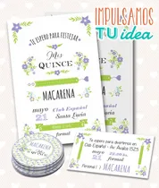 Comprar Tarjeta De Quince - Invitacion De Quince Macarena Imprimible