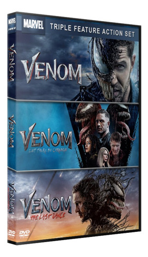 Venom - Saga Completa Triple Pack (2018-2024) Dvd - 3 Films