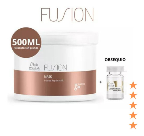 Mascarilla Wella Fusion  X500ml - mL a $521