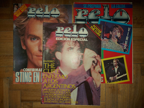 Revista Pelo Sting Con Poster. Lote De 3. Ian1265