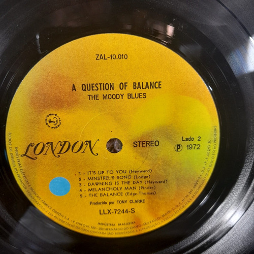 Imagem 6 de 7 de Vinil Lp The Moody Blues A Question Of Balance Bom Estado