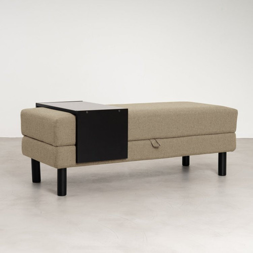 Conjunto Puff Baú 120cm E Bandeja Antúrio Cabecasa Wt
