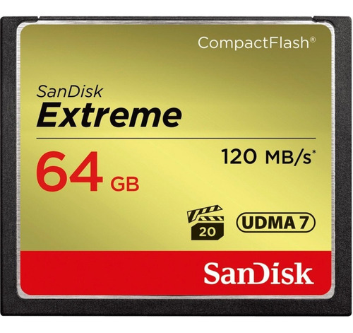 Tarjeta de memoria SanDisk SDCFXSB-064G-G46  Extreme 64GB