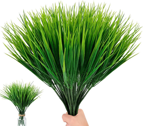 Ramo Verde Artificial Pastito X 15 Unidades Pack Yuyito Deco Verde